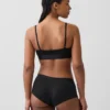 Bralette aus Bio-Stretch-Baumwolle mit Logo