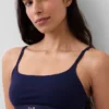 Bralette aus Bio-Stretch-Baumwolle mit Logo