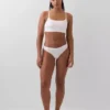 Bralette aus Bio-Stretch-Baumwolle mit Logo