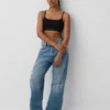 Bralette aus Bio-Stretch-Baumwolle mit Logo
