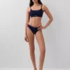 Bralette aus Bio-Stretch-Baumwolle mit Logo