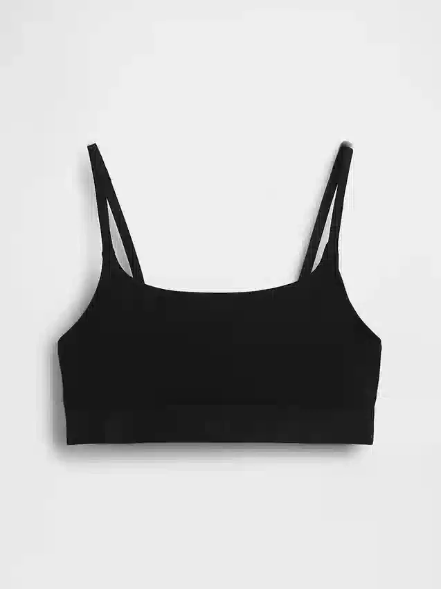 Bralette aus Bio-Stretch-Baumwolle mit Logo