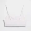 Bralette aus Bio-Stretch-Baumwolle mit Logo