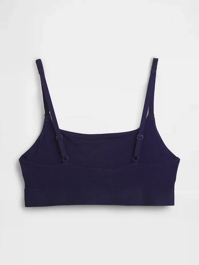 Bralette aus Bio-Stretch-Baumwolle mit Logo