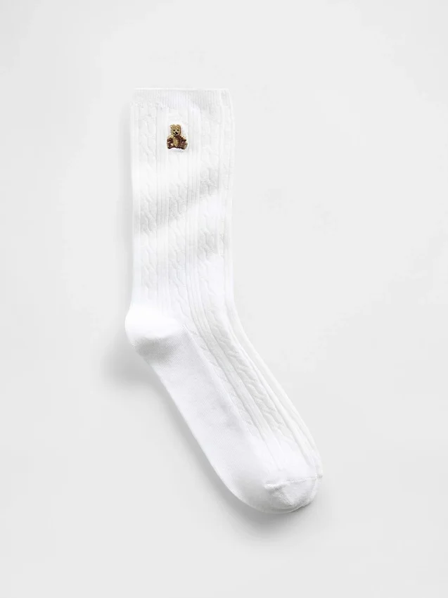 Brannan Bear Crew-Socken mit Zopfmuster