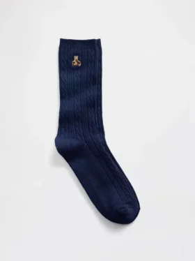 Brannan Bear Crew-Socken mit Zopfmuster