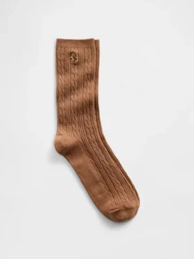 Brannan Bear Crew-Socken mit Zopfmuster