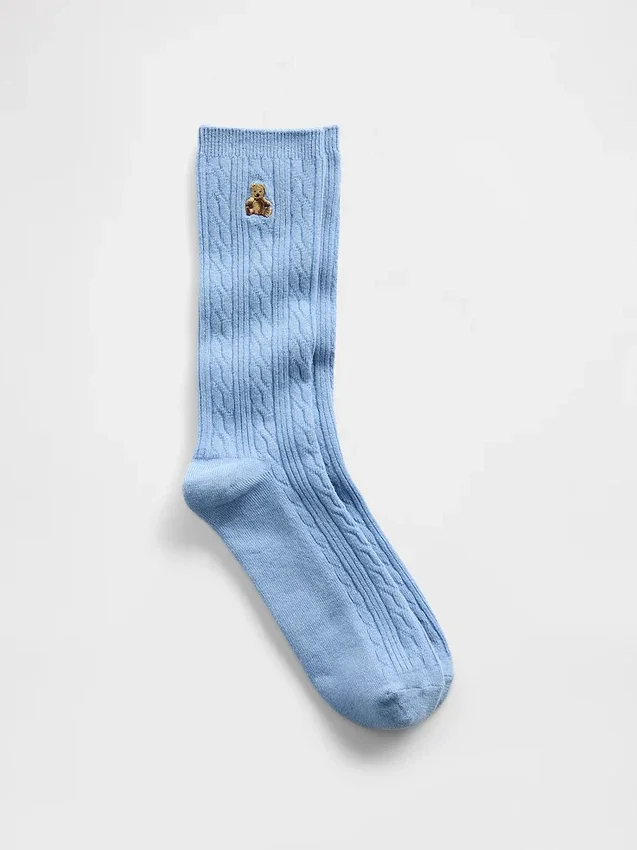 Brannan Bear Crew-Socken mit Zopfmuster
