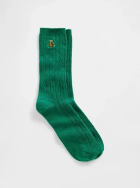 Brannan Bear Crew-Socken mit Zopfmuster