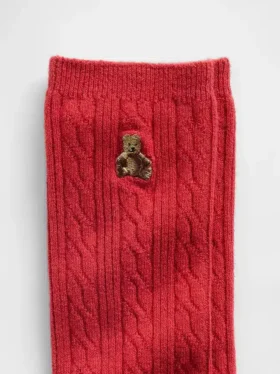 Brannan Bear Crew-Socken mit Zopfmuster