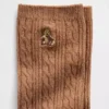 Brannan Bear Crew-Socken mit Zopfmuster