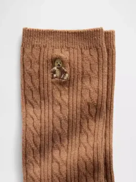 Brannan Bear Crew-Socken mit Zopfmuster
