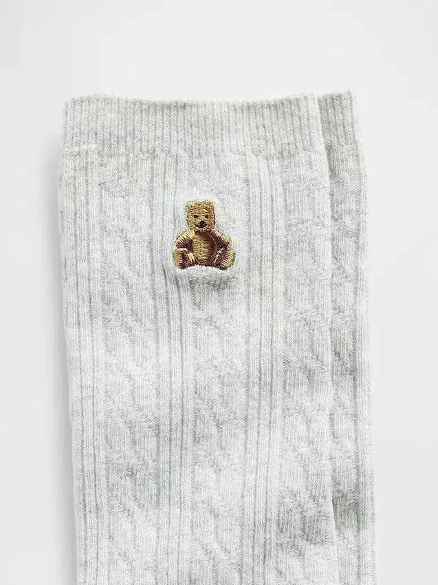 Brannan Bear Crew-Socken mit Zopfmuster