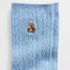 Brannan Bear Crew-Socken mit Zopfmuster