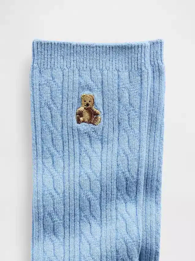 Brannan Bear Crew-Socken mit Zopfmuster