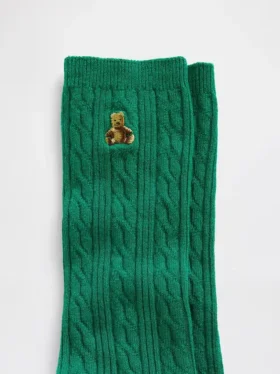 Brannan Bear Crew-Socken mit Zopfmuster