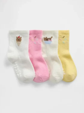 Brannan Bear-Eiscreme-Socken für Baby & Kleinkind (4er-Pack)