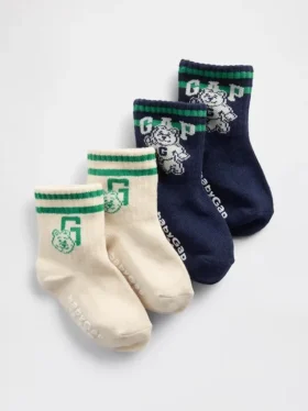 Brannan Bear Varsity-Logo-Crew-Socken für Baby & Kleinkind (2er-Pack)