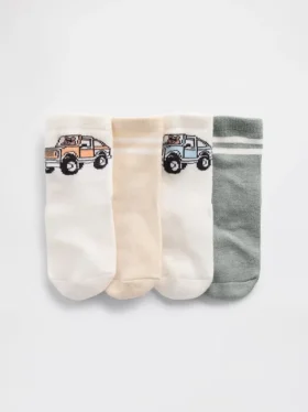 Brannan-Bär- und Streifen-Socken für Baby & Kleinkind (4er-Pack)