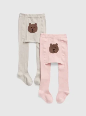 Bären-Strumpfhosen für Kleinkinder (2er-Pack)