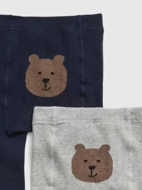 Bären-Strumpfhosen für Kleinkinder (2er-Pack)