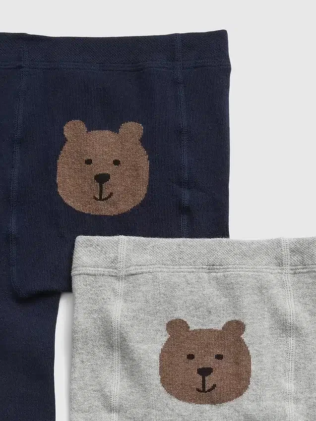 Bären-Strumpfhosen für Kleinkinder (2er-Pack)