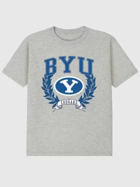 Brigham Young University „Laurels“ – T-Shirt mit dunklem Aufdruck