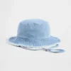 Bucket-Mütze mit ausgefranstem Rand