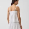 Cami-Top mit Spitzenbesatz