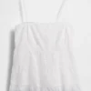 Cami-Top mit Spitzenbesatz