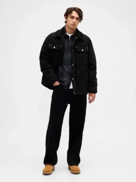 Canvas-Daunenjacke
