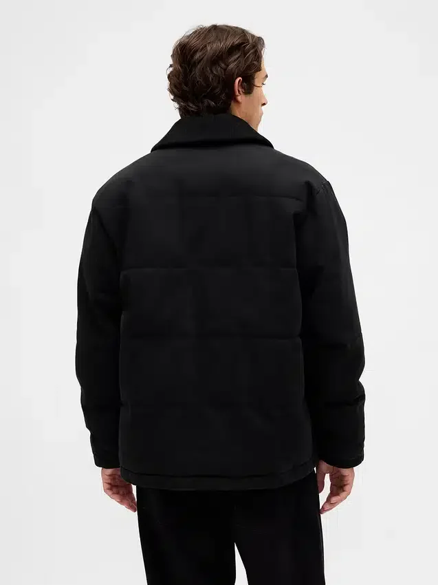 Canvas-Daunenjacke