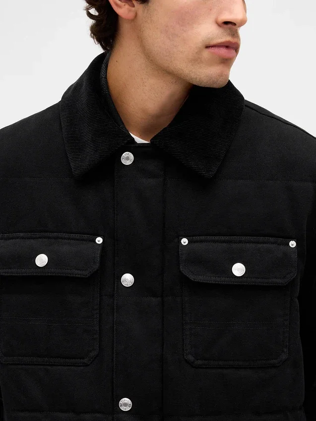 Canvas-Daunenjacke