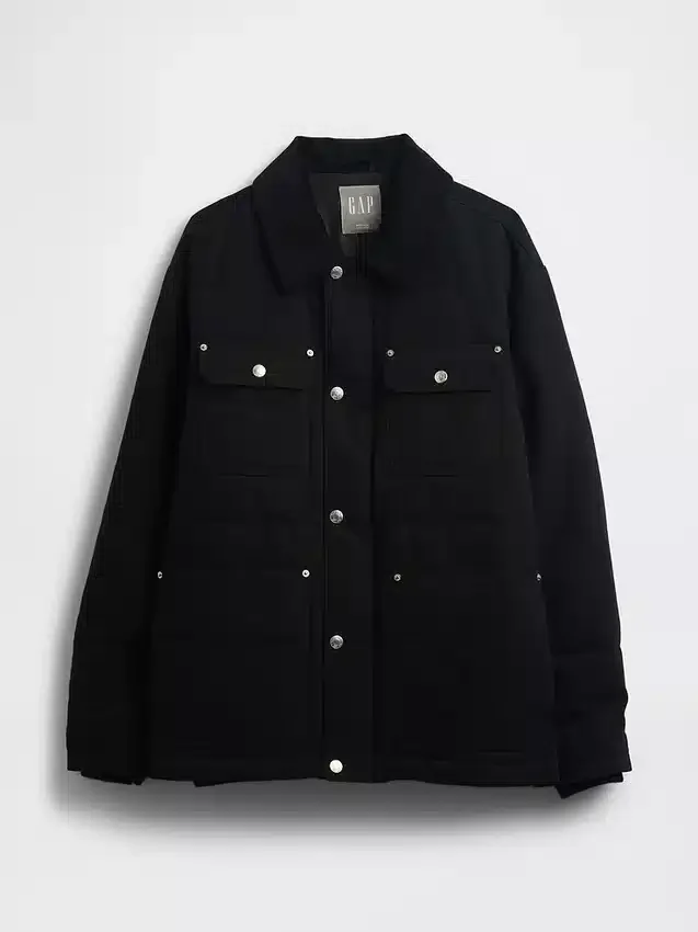 Canvas-Daunenjacke