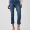 Capri-Jeans mit hoher Leibhöhe