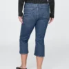 Capri-Jeans mit hoher Leibhöhe