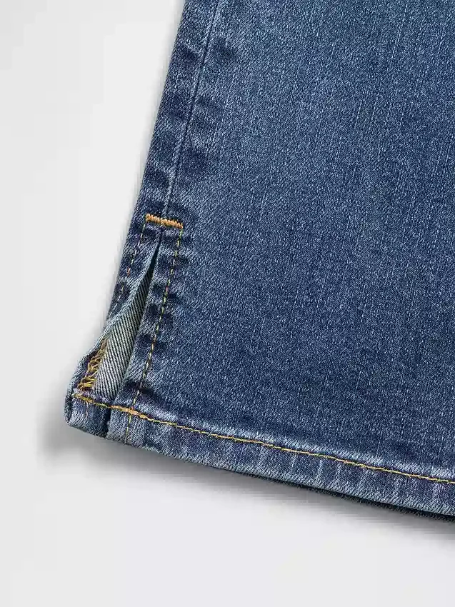 Capri-Jeans mit hoher Leibhöhe