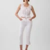 Capri-Jeans mit niedriger Leibhöhe