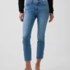 Capri-Jeans mit niedriger Leibhöhe