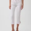 Capri-Jeans mit niedriger Leibhöhe