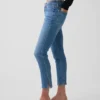 Capri-Jeans mit niedriger Leibhöhe