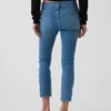 Capri-Jeans mit niedriger Leibhöhe
