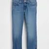 Capri-Jeans mit niedriger Leibhöhe