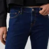 Capri-Jeans mit niedriger Leibhöhe