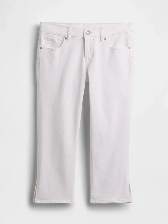 Capri-Jeans mit niedriger Leibhöhe