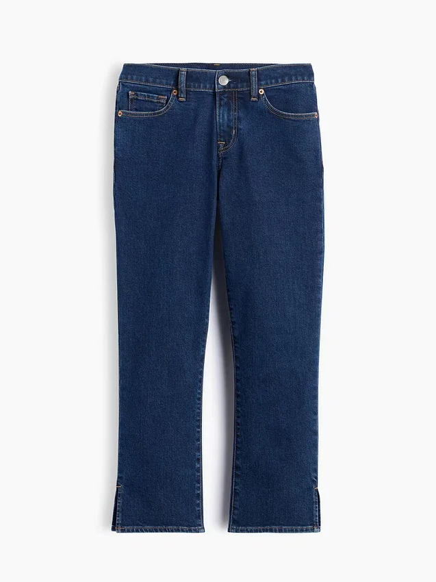 Capri-Jeans mit niedriger Leibhöhe
