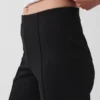 Caprihose mit hoher Leibhöhe aus Doppelstrick