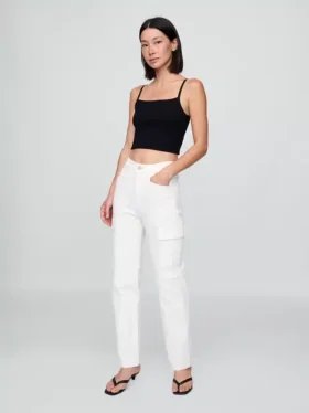 Cargo-Jeans mit mittlerer Leibhöhe im 90er-Jahre-Stil, locker geschnitten