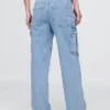 Cargo-Jeans mit mittlerer Leibhöhe im 90er-Jahre-Stil, locker geschnitten