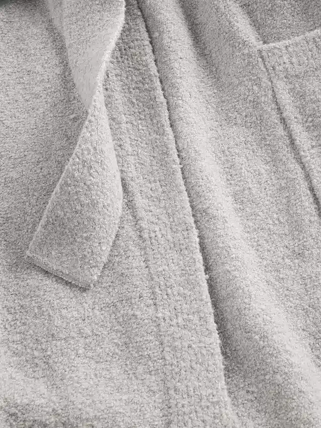 CashSoft Bouclé-Morgenmantel in lockerer Passform